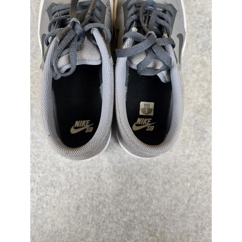 Nike SB Charge Canvas Skateboarding Shoes Gray Sneakers Mens Size 8